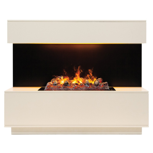 Электрокамин RealFlame Modern CST630 WT белый дуб с очагом 3D Cassette 630