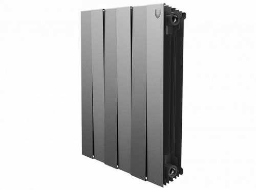 Биметаллический радиатор отопления  Royal Thermo Pianoforte 500 4 Секции Silver Satin