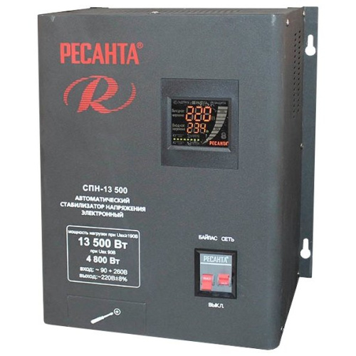 Стабилизатор напряжения Ресанта СПН-13500 серый