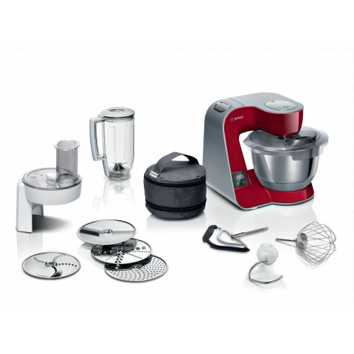 Кухонная машина Bosch MUM5X720 красный/серый