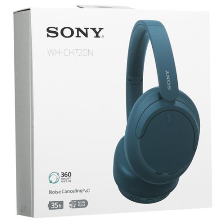 Беспроводные/проводные наушники Sony WH-CH720N синий