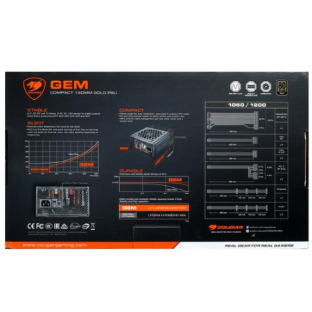 Блок питания Cougar GEM 1050  черный